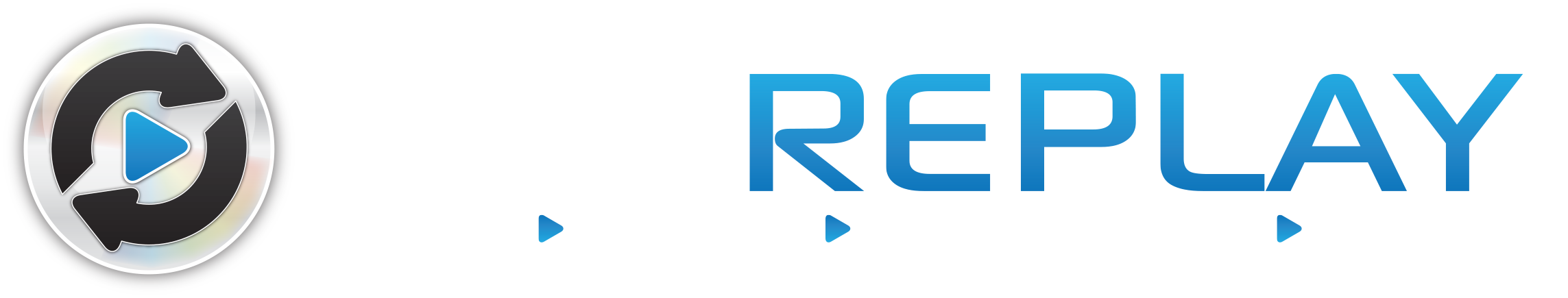 DR_BLUE_WHITE Disc Replay Logo