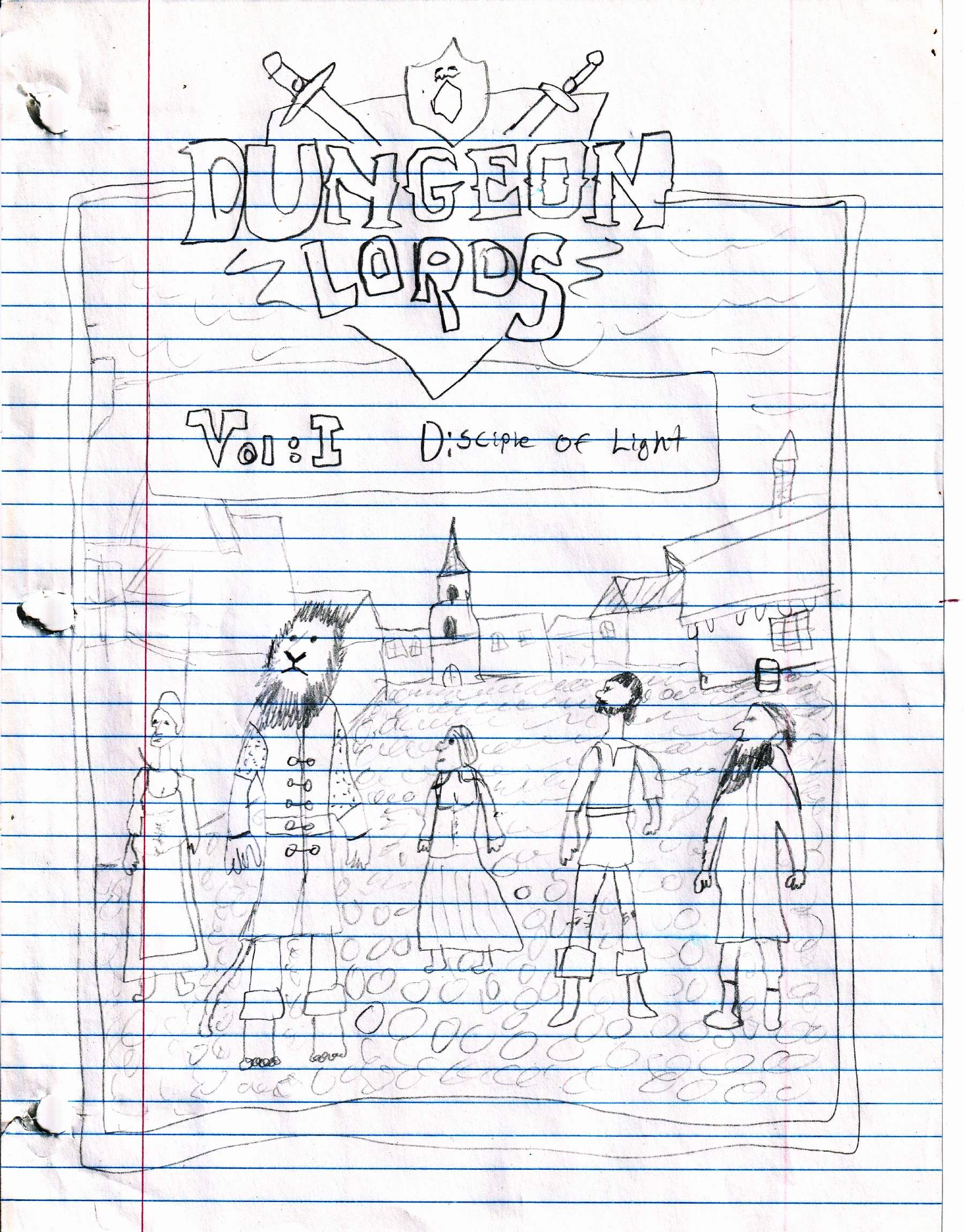 TLD Original Cover Original Cover of Dungeon Lords Book 1