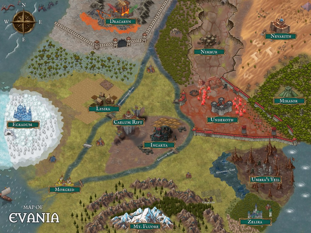 Map of Evania 2026
