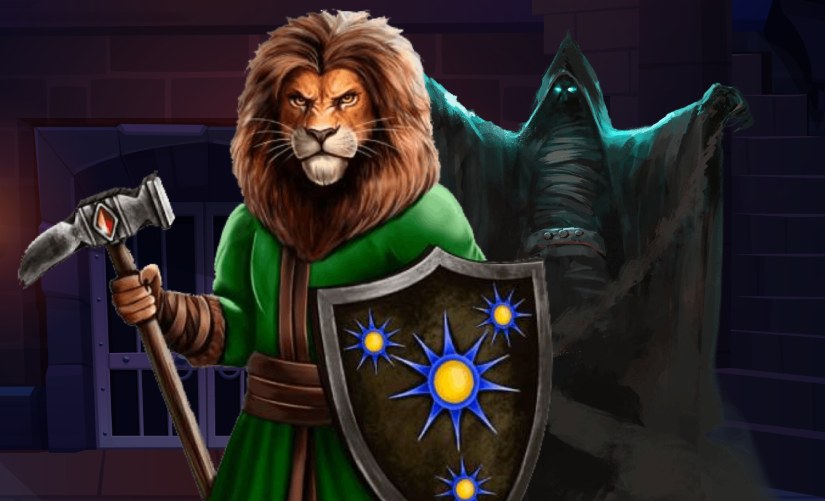 What is a Dungeon Lord Cover Featuring Faro and Cosimir from the Fate of Evania Series